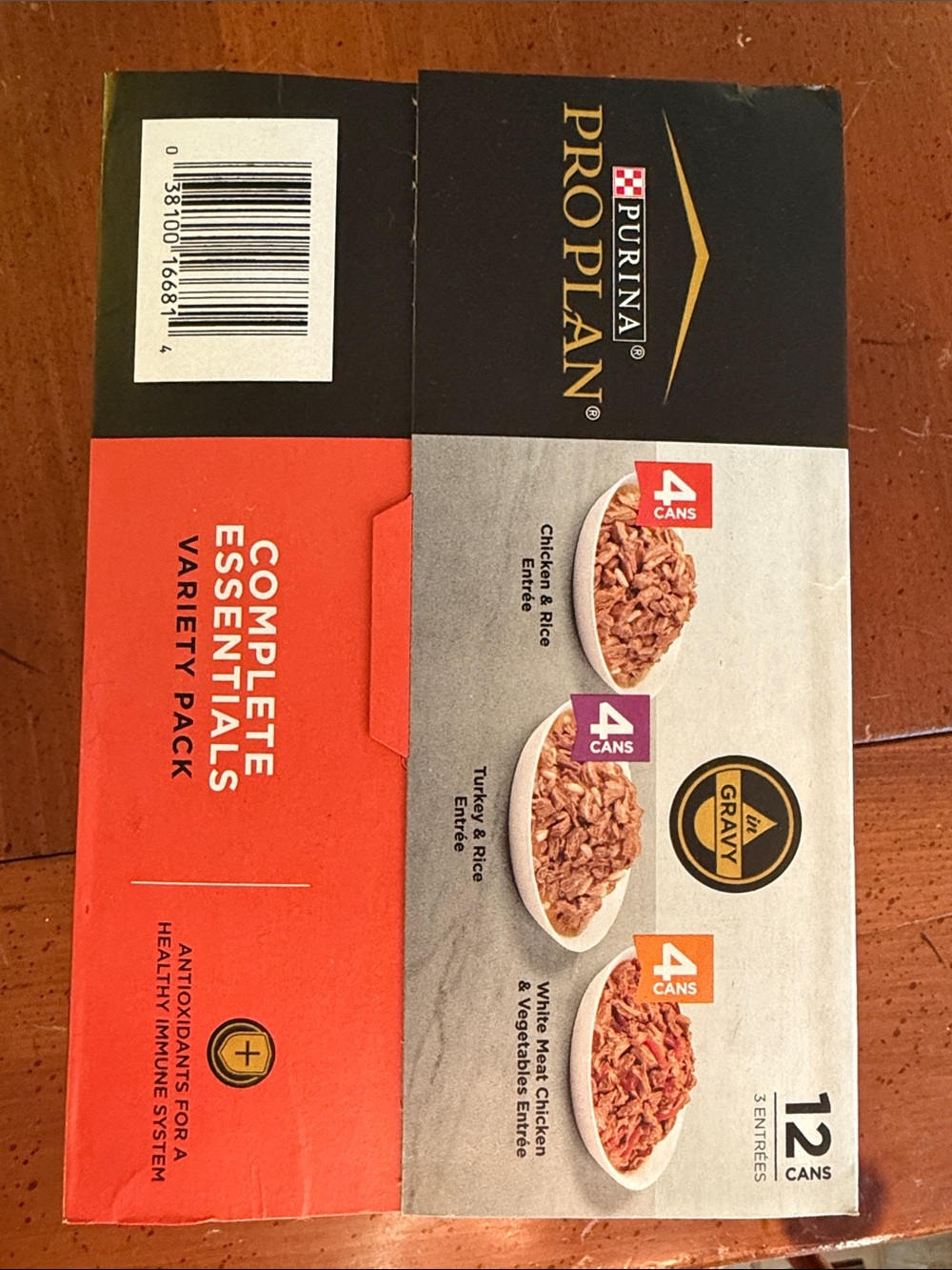 New Complete Essentials Cat Food Variety Pack - Orange & Black
